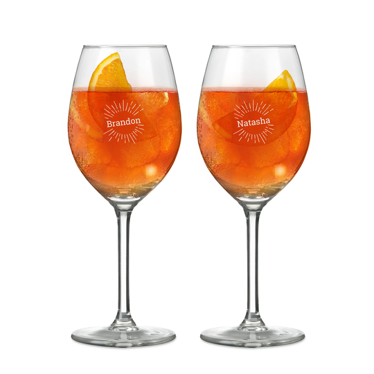 Aperol Spritz -lasi kaiverruksella - 2 kpl