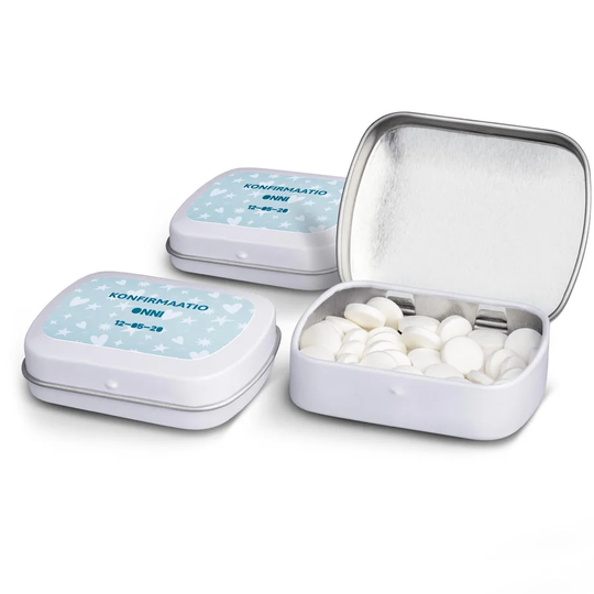 Piparminttupastillit tinarasiassa - 60 kpl