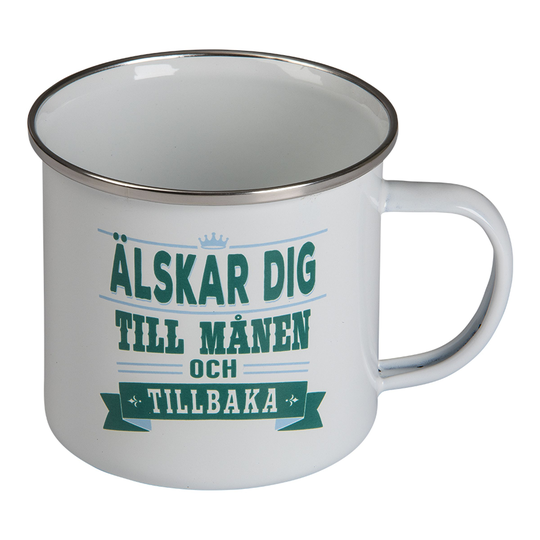 Retromuki Tekstillä - Älskar Dig