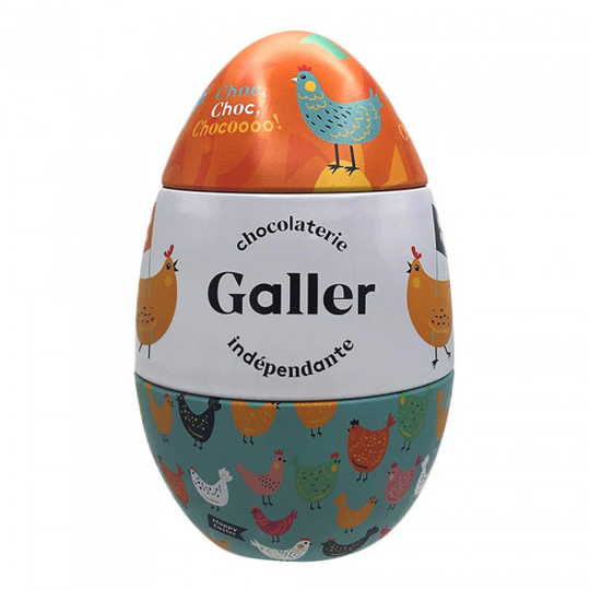 Suklaakaramellisetti Galler "Metal Easter Egg", 15 kpl.