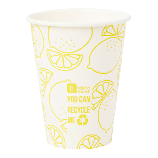 Pahvimukit Boho Lemon - 8-pakkaus