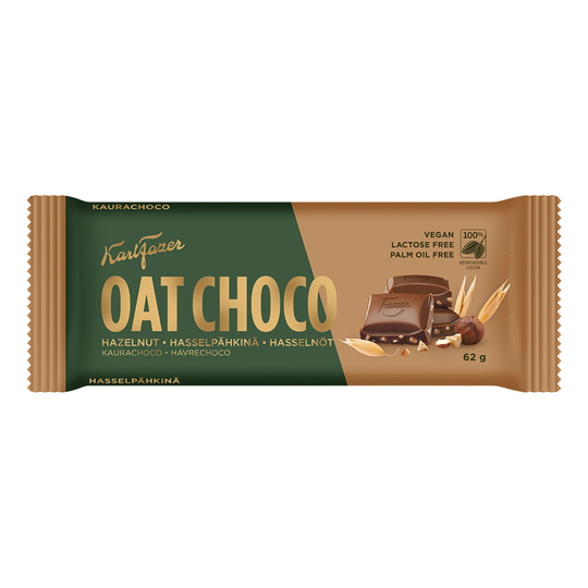 Karl Fazer Oat Choco Hasselpähkinä - 62 grammaa