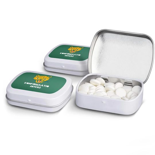 Piparminttupastillit tinarasiassa - 100 kpl