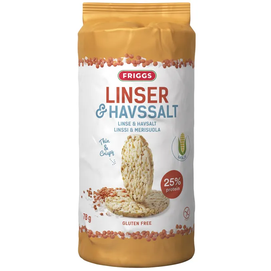 Friggs 2 x Maissikakut Linssi & Merisuola