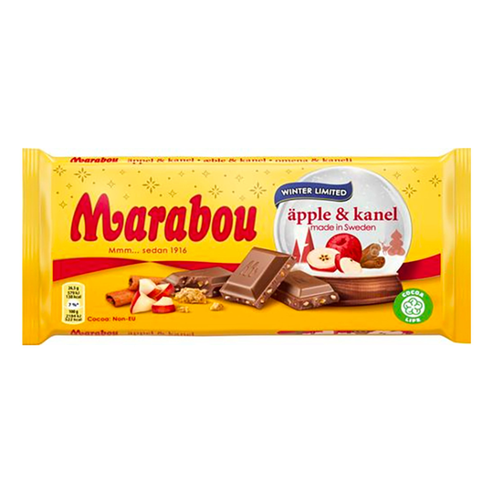 Marabou Äpple & Kanel Suklaalevy - 185 grammaa