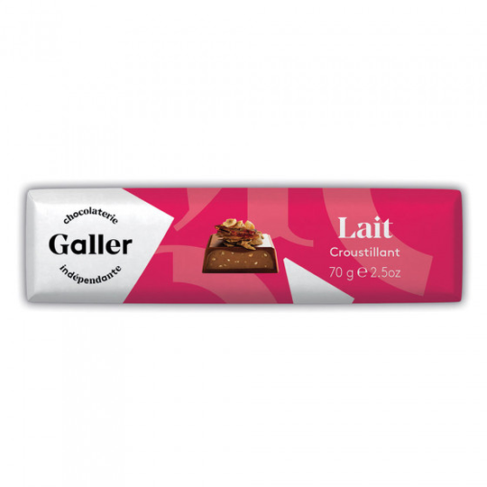 Suklaapatukka Galler Milk Crunchy, 70 g