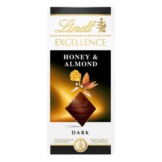Lindt Excellence Honey Almond - 100 grammaa