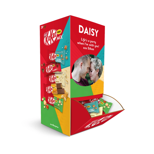 KitKat Mini Mix -lahjarasia omalla painatuksella