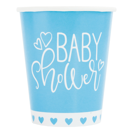 Pahvimukit Baby Shower Sininen
