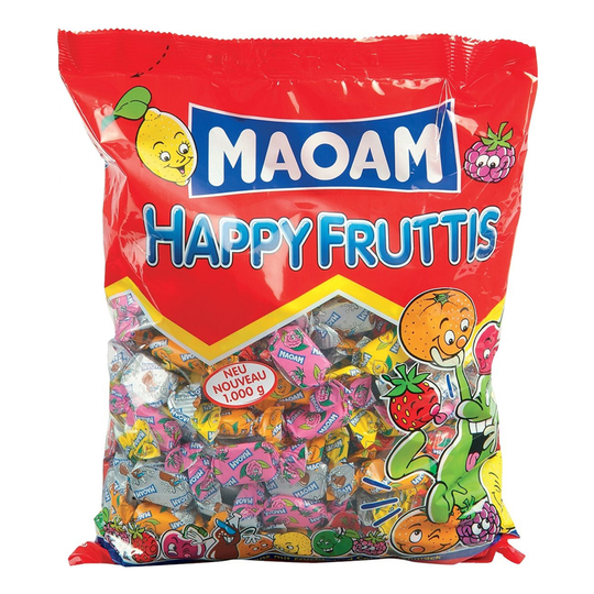 Maoam Happy Fruttis Irtokarkit Pussissa - 1 kg