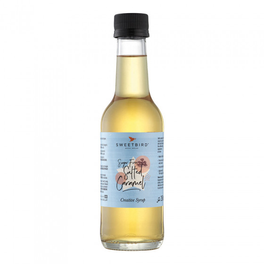 Makusiirappi Sweetbird "Sugar-Free Salted Caramel", 250 ml