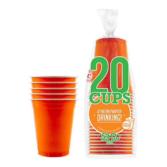 Partycups Oranssi - 20-pakkaus