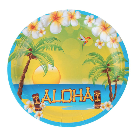 Pahvilautaset Aloha - 8-pakkaus