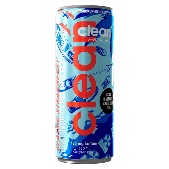 Clean Drink 330 Ml Classic Strawberry
