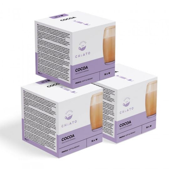 NESCAFÉ® Dolce Gusto® koneisiin sopivat kaakaokapselit CHiATO "Cocoa", 3 x 16 kpl.