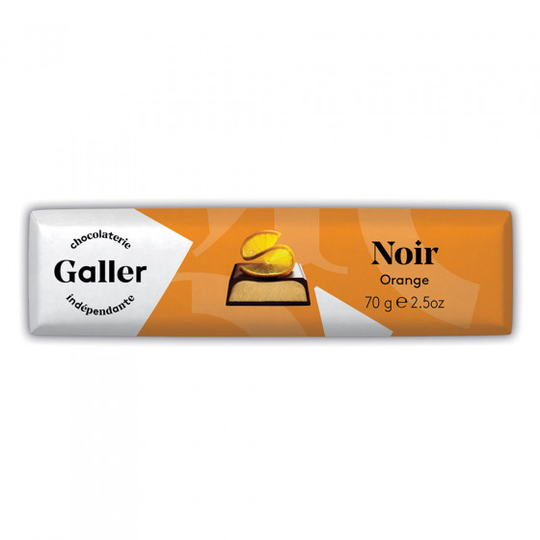 Suklaapatukka Galler Dark Orange, 70 g